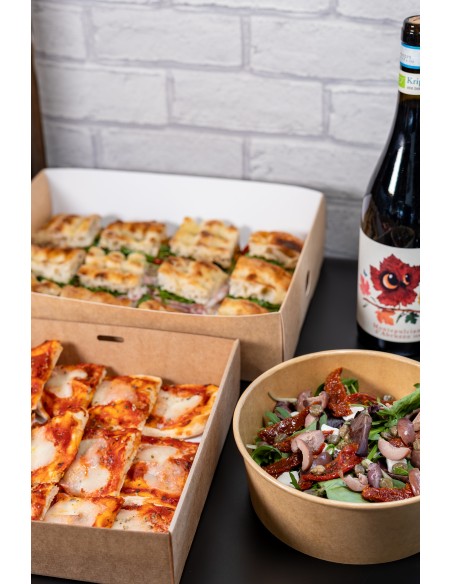 Vegetarian pizzetta box